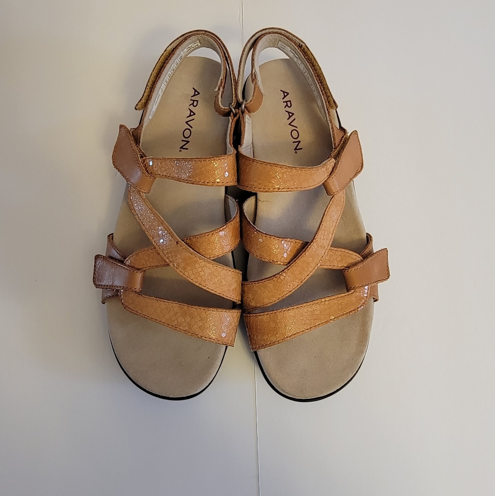Aravon Power Comfort S Strap Sandals Size 8 - Picture 6 of 9